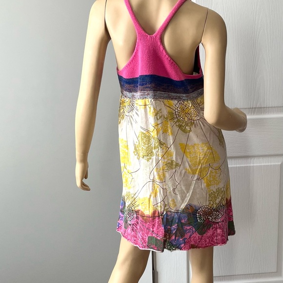 Free People Pink and Floral Knit Dress - Picture 2 of 6